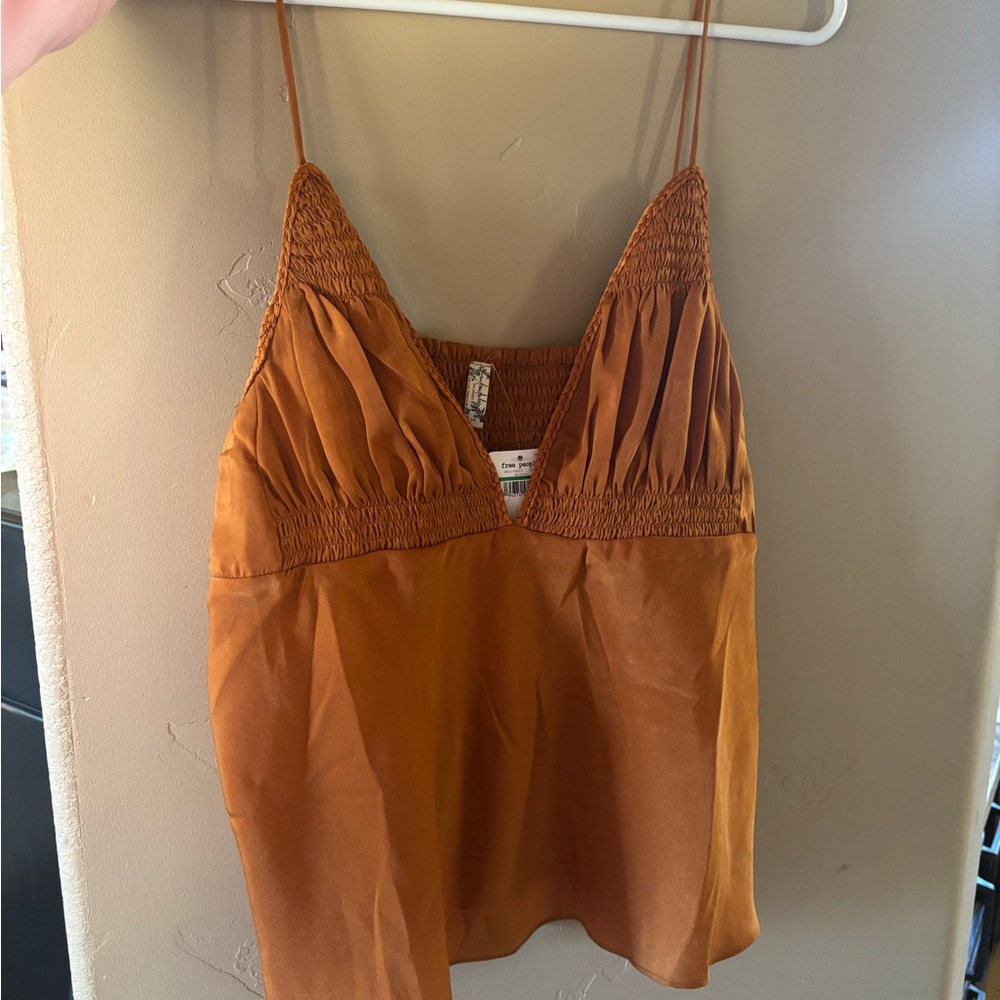 NWT Women's Burnt Orange Silk Tank / Cami